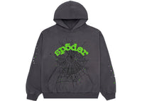 Sp5der Wait Web Hoodie Slate Grey