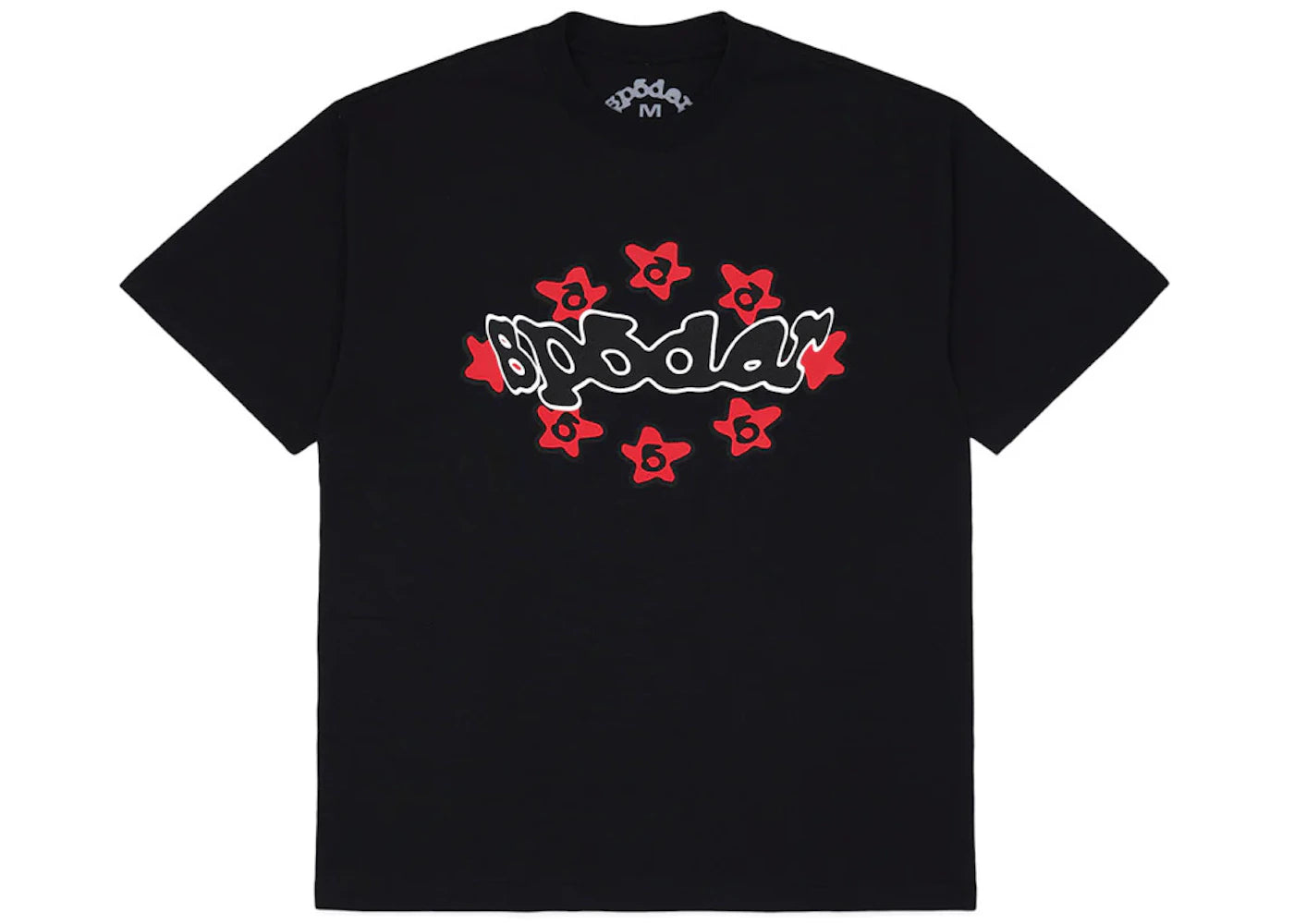 Sp5der Warped T-Shirt Schwarz - vue 360