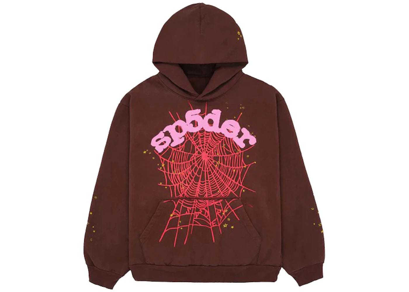 Sp5der Web Hoodie Braun - vue 360