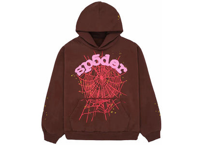 Sp5der Web Hoodie Braun