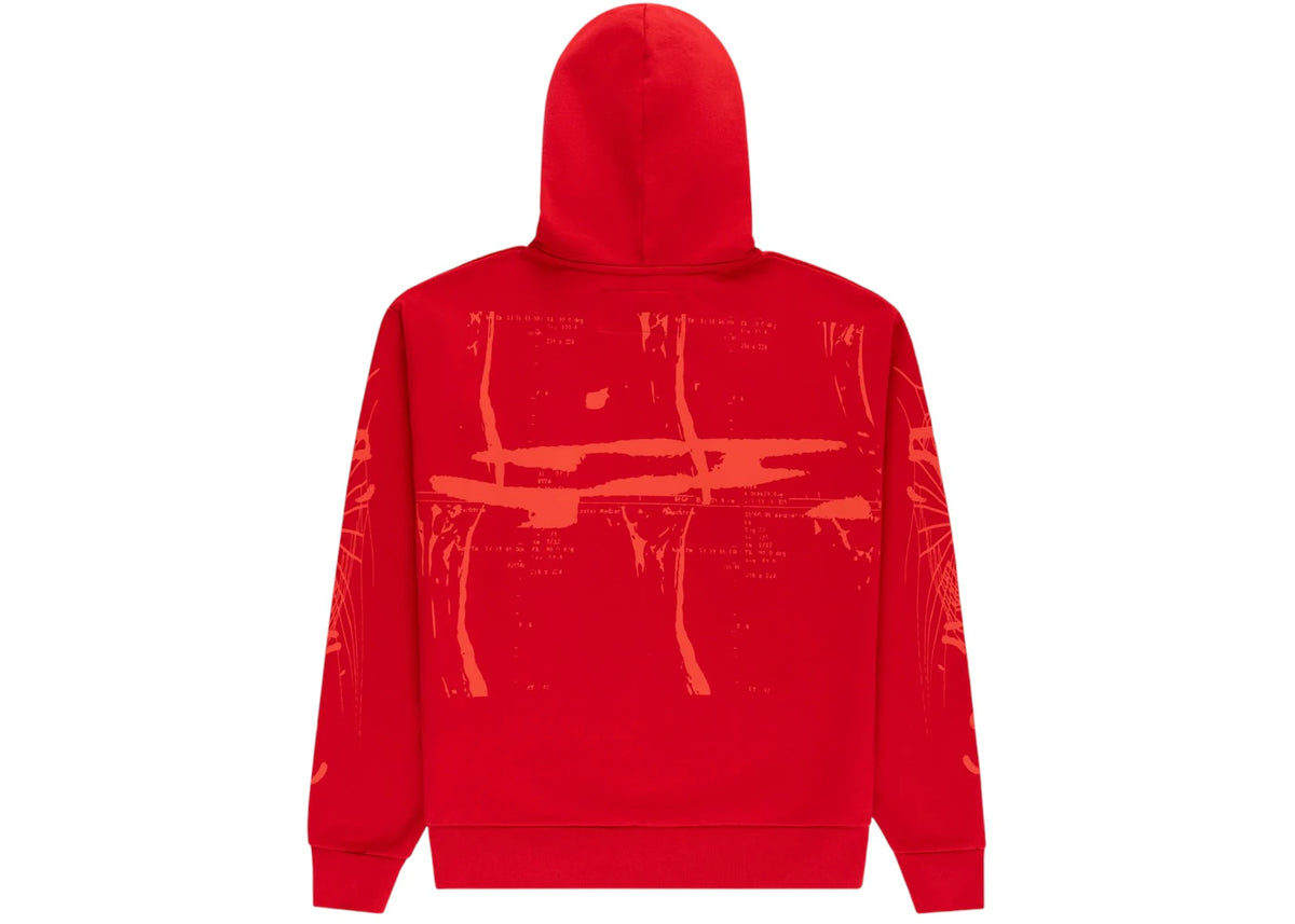Sp5der X-Ray Hoodie Rot - vue secondaire A