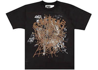 Sp5der x Travis Scott Cactus Jack Airbrush T-Shirt Schwarz