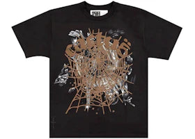 Sp5der x Travis Scott Cactus Jack Airbrush T-shirt Black - authentic Sp5der apparel