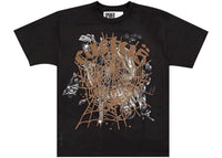 Sp5der x Travis Scott Cactus Jack Airbrush T-Shirt Schwarz