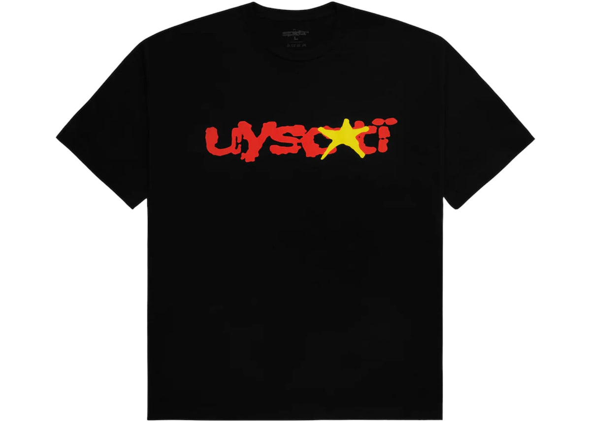 Sp5der x UY SCUTI Tee Black/Red - vue 360