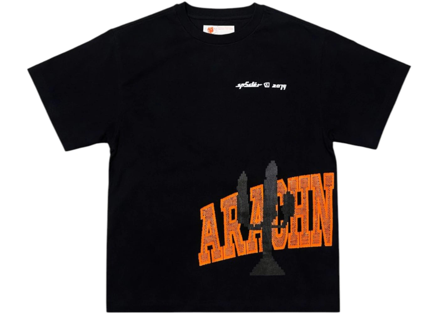 Sp5der x VAA Virgil Abloh T-shirt Black - vue secondaire B