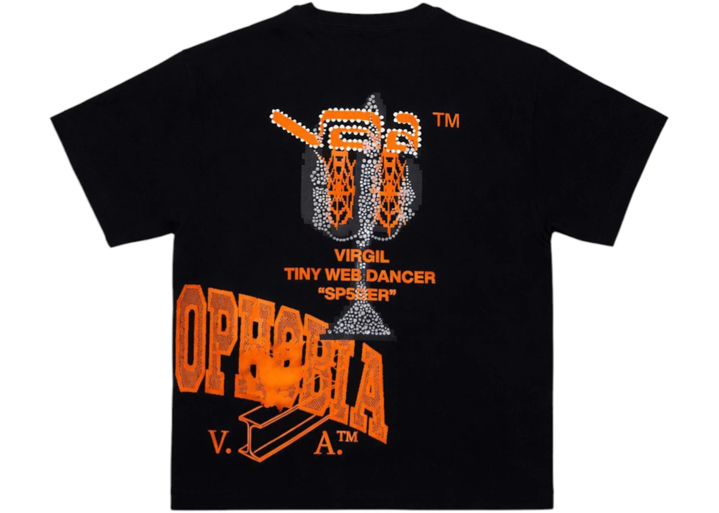 Sp5der x VAA Virgil Abloh T-shirt Black - vue secondaire A