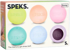Speks Gump Memory Gel Stress Ball Mini 6-Pack - vue 360