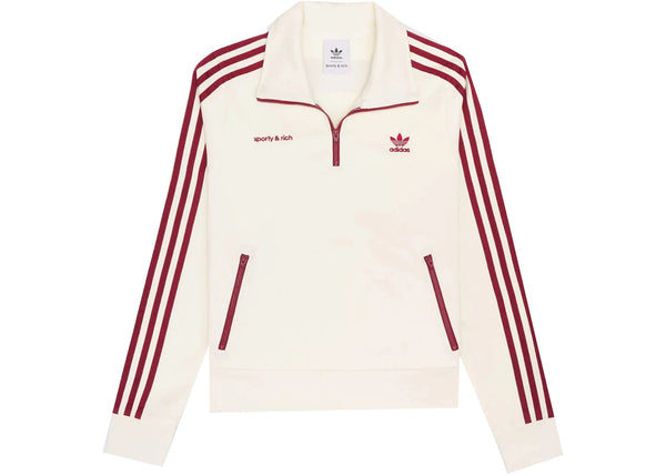 Sporty & Rich x adidas Quarter Zip Track Jacket Cream/Merlot sneakers - authentic Sporty & Rich shoes