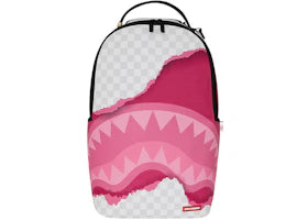 Sprayground 3D Check Backpack White/Pink - vue 360