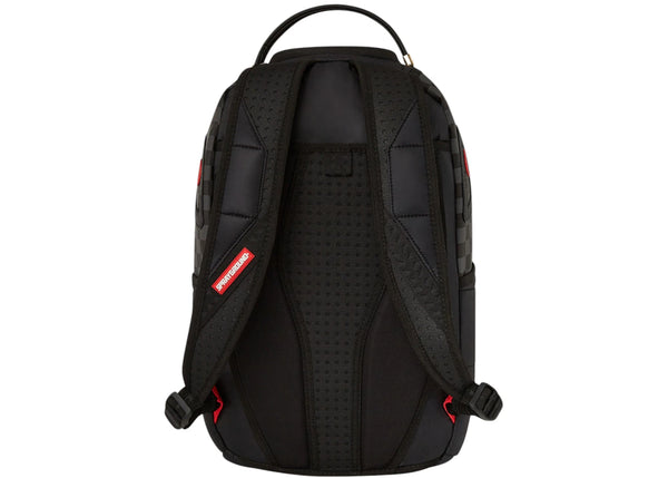 Sprayground Black Puffer Grey Check Backpack Backpack Black Grey