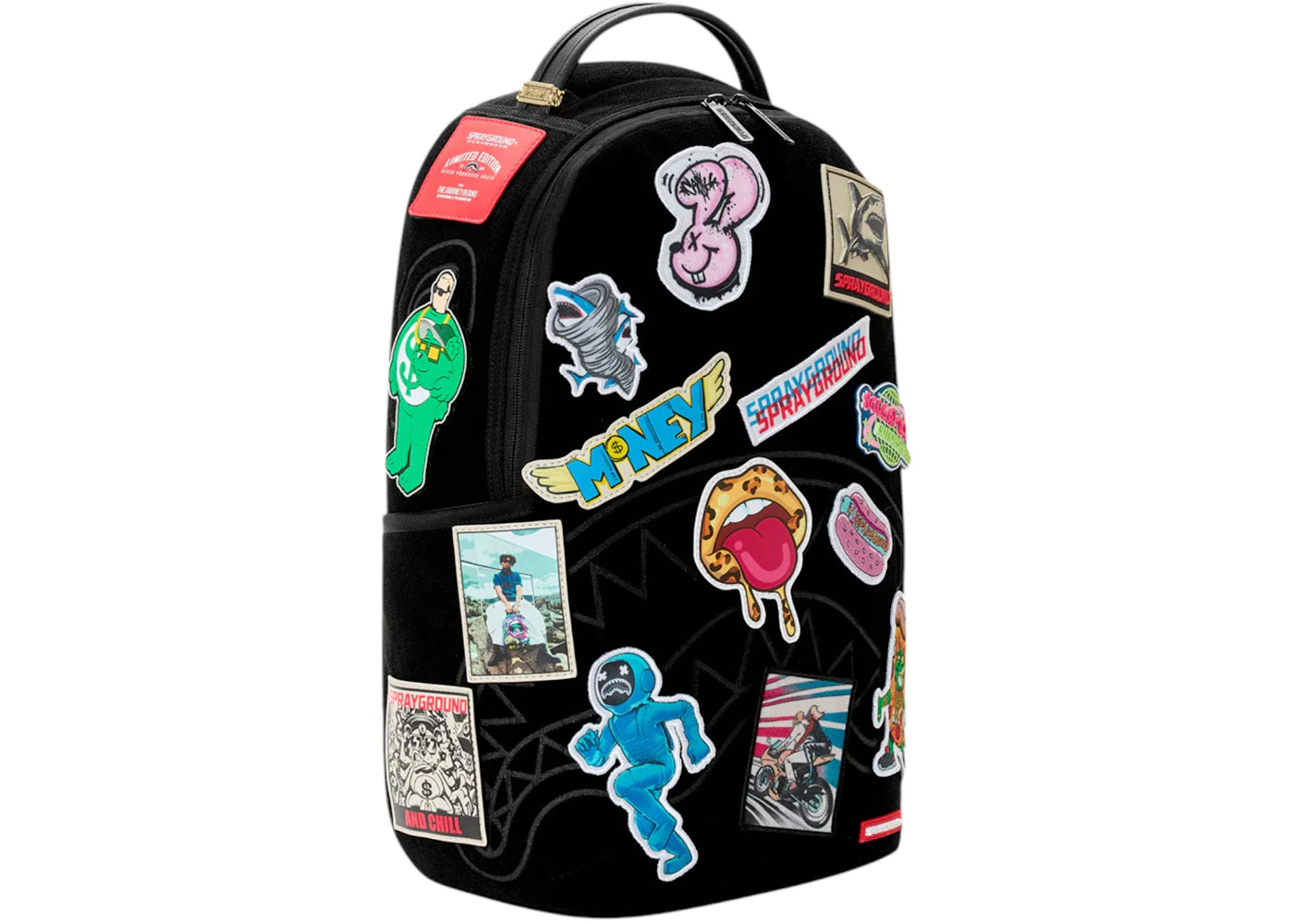 Sprayground Bunch of Velcro Patches To Make Your Backpack Multicolor - vue secondaire B