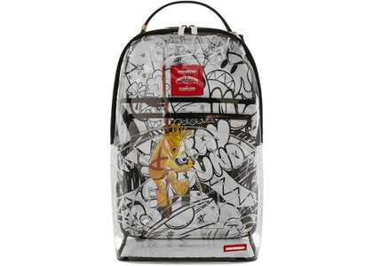 Sprayground Clear DLX Astromane Sky Writer Backpack Clear - authentic Sprayground product