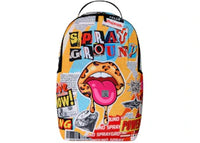 Sprayground Collage of Fun Backpack Multicolor