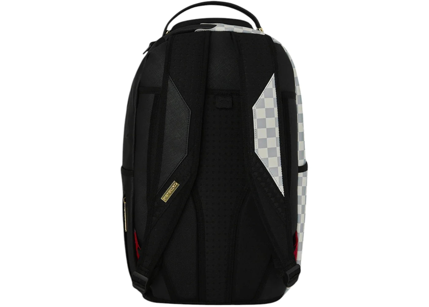 Sprayground Cream Check Unfinished Shark Dlxsv Backpack Multicolor/Red - vue secondaire B