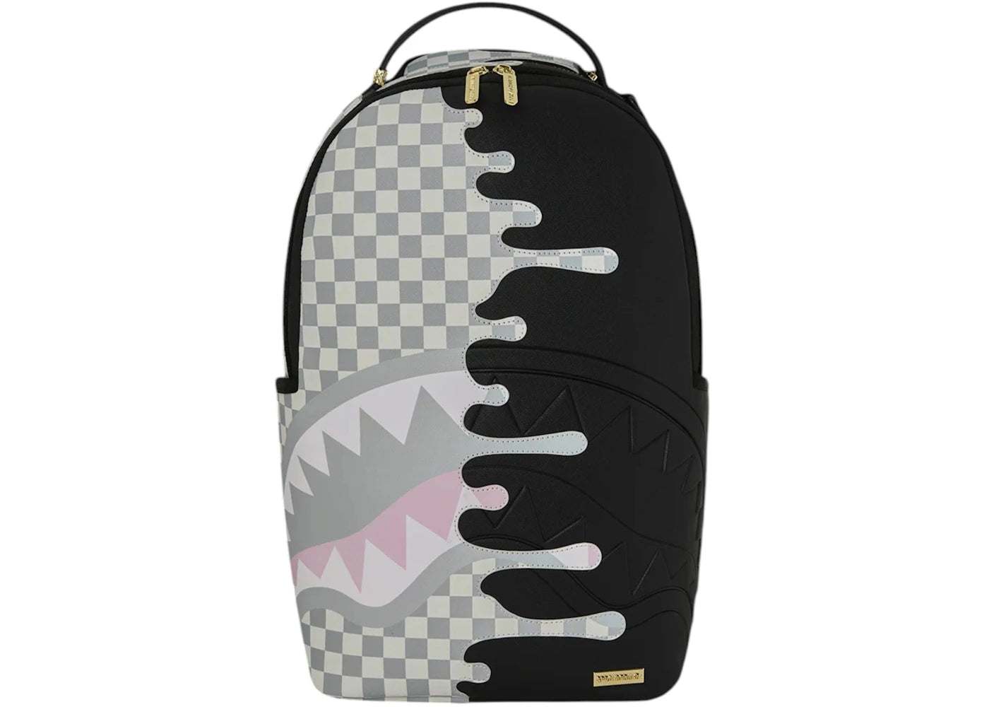 Sprayground Cream Check Unfinished Shark Dlxsv Backpack Multicolor/Red - vue secondaire A