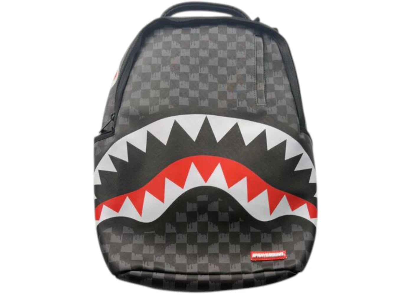 Sprayground Drip Check Shark Backpack Black
