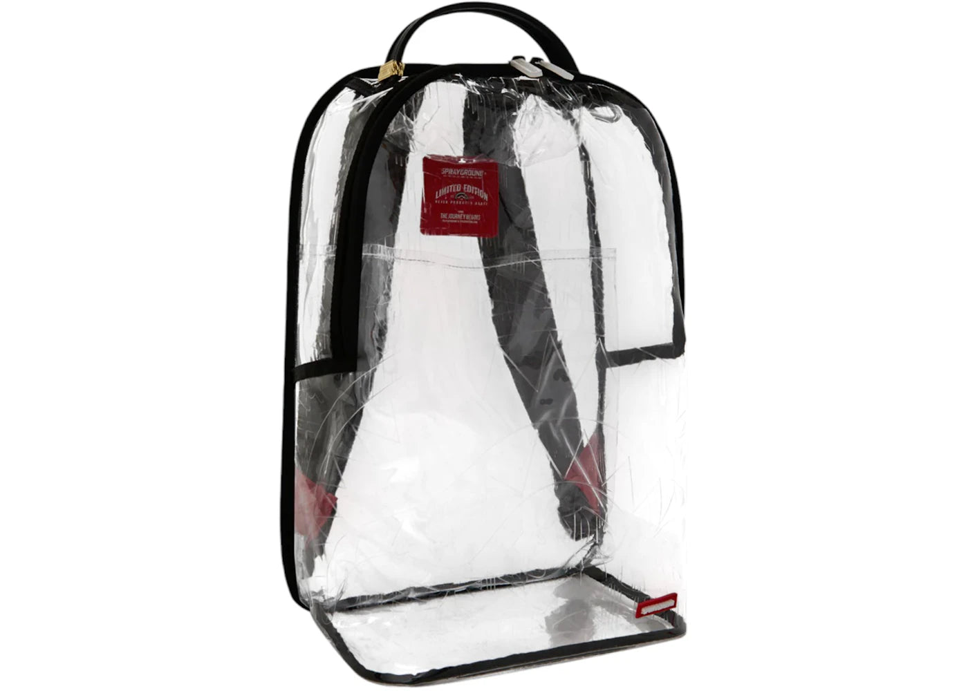 Sprayground Fully Clear Embossed Boss Backpack Clear - vue secondaire B