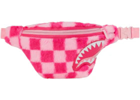Sprayground Furzilla Shark Pink Check Savvy Crossbody Multicolor - vue 360
