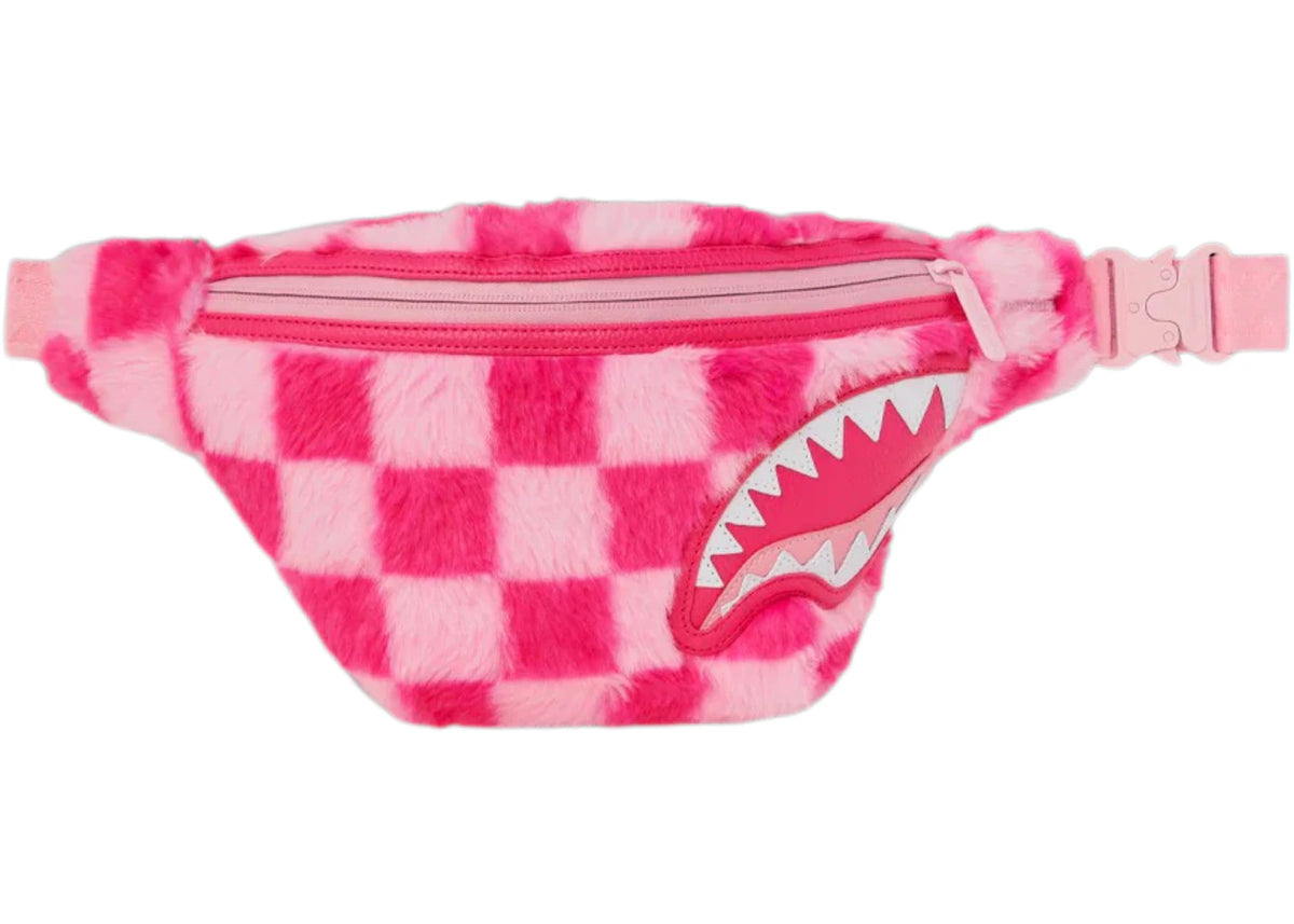 Sprayground Furzilla Shark Pink Check Savvy Crossbody Multicolor - vue secondaire A