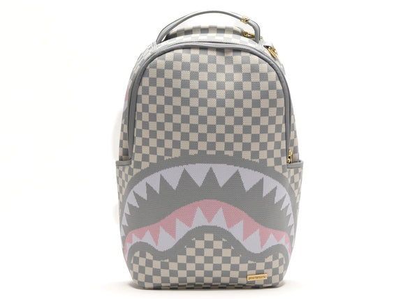 Sprayground Knit Sharks In Paris In Cream DLX Backpack Multi-colored