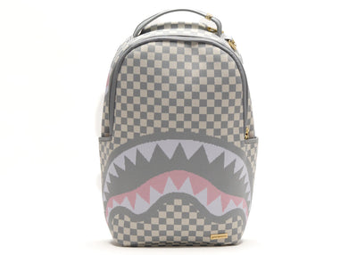 Sprayground Knit Sharks In Paris In Cream DLX Backpack Multi-colored