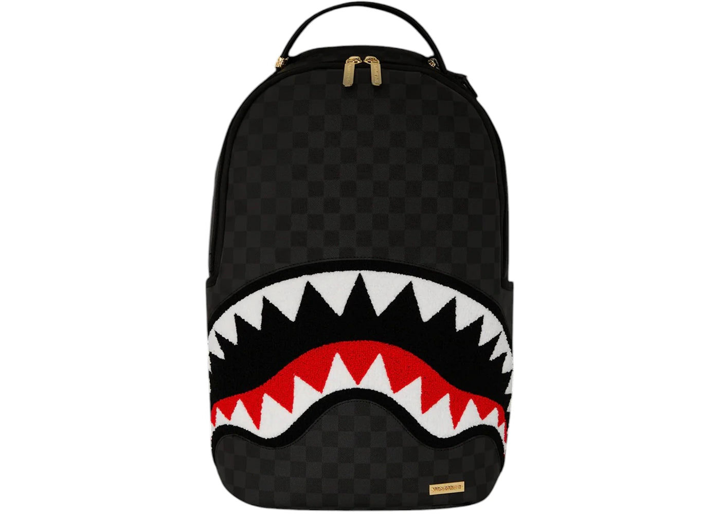 Sprayground Lights Out Sharks In Paris Chenille Shark Backpack Multicolor - vue 360