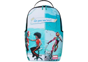 Sprayground Marvel Iron Heart Official Collab Be Your Own Hero Backpack Multicolor - vue 360