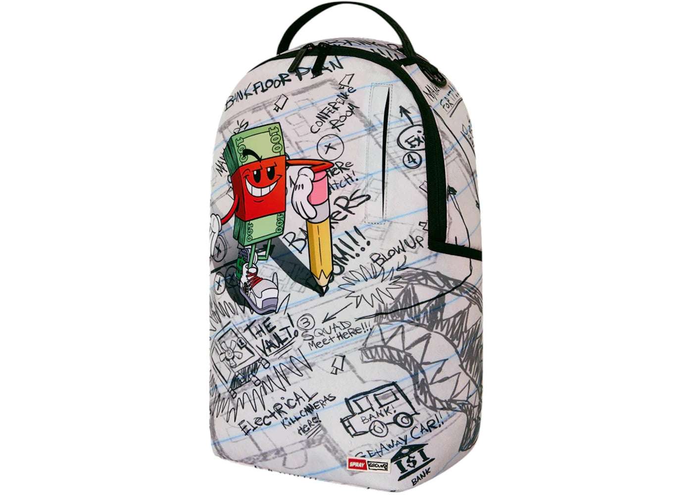 Sprayground Money Boy Schematics Backpack Multicolor - vue secondaire B