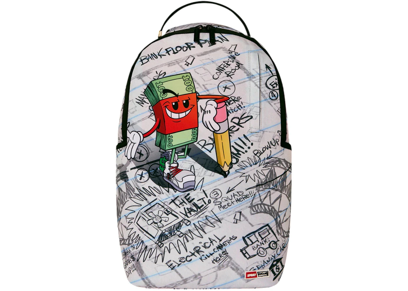Sprayground Money Boy Schematics Backpack Multicolor - vue secondaire A