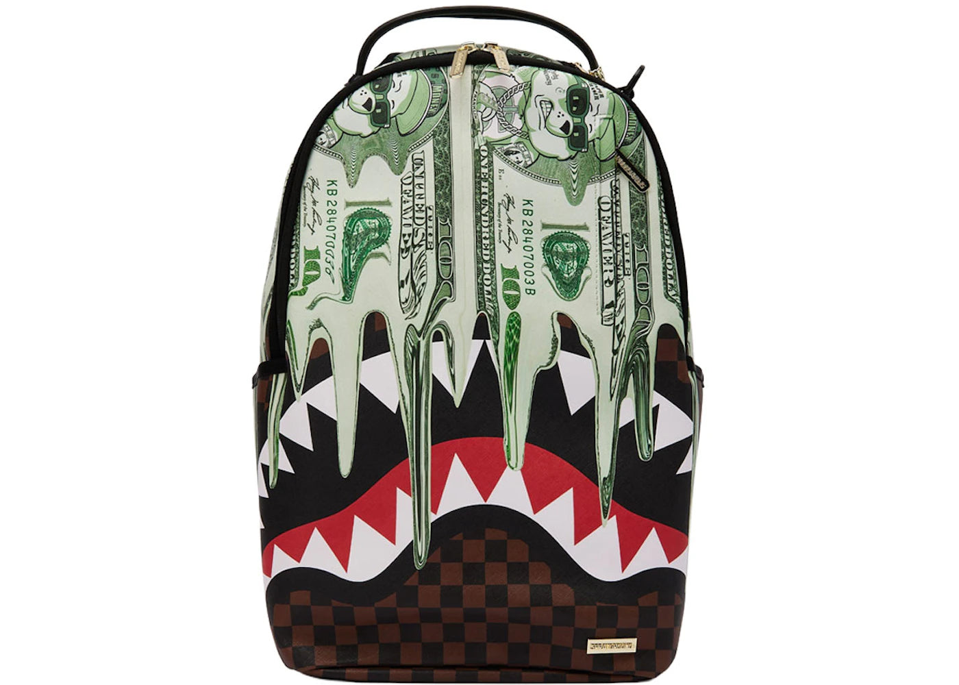 Sprayground Money Drippin Dollars Backpack Multicolor - vue 360