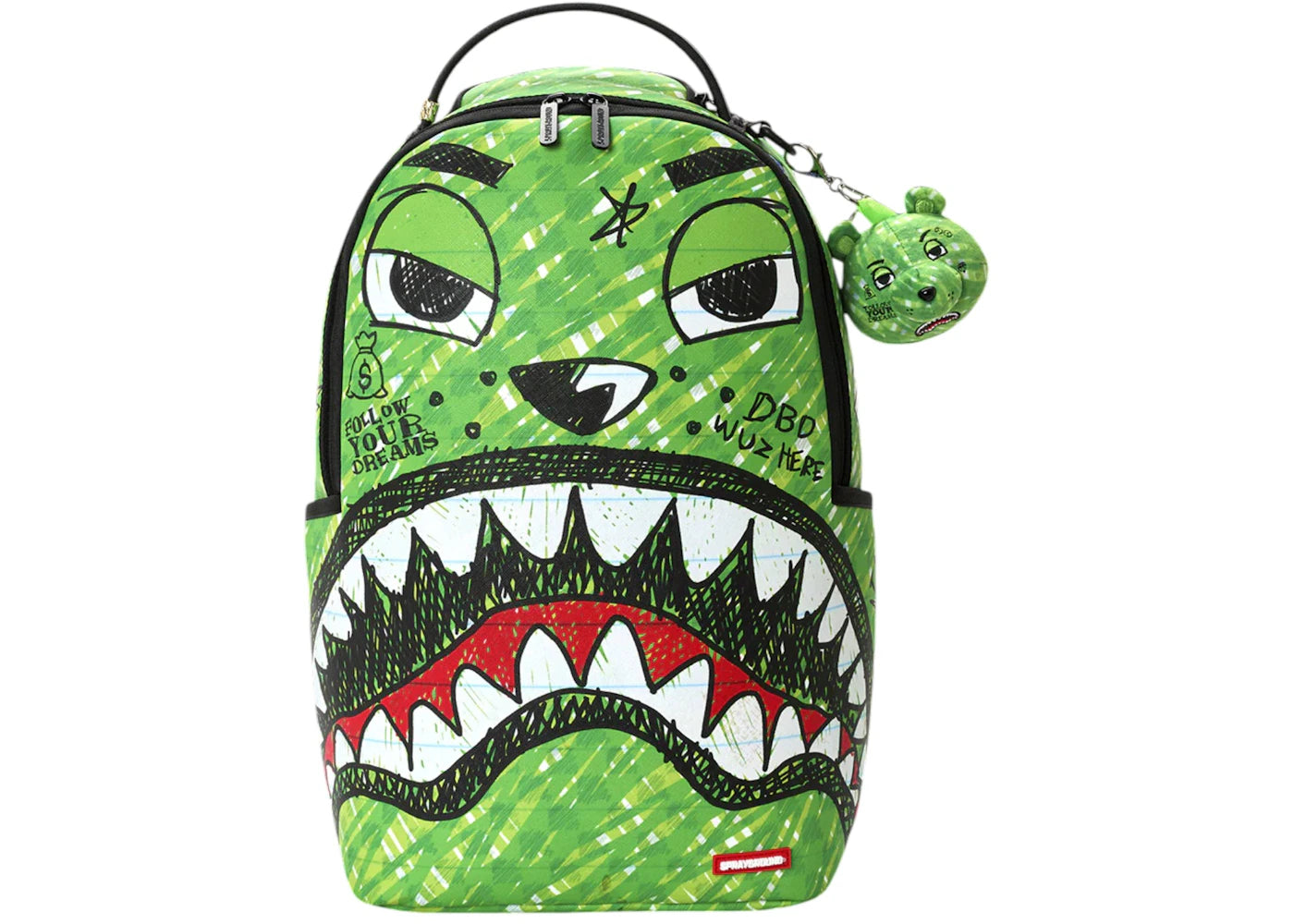 Sprayground Moneybear Chomp & Keychain Backpack Multicolor - vue secondaire A