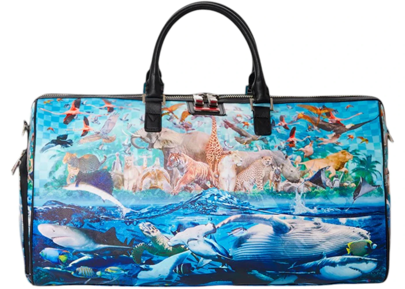 Sprayground Noahs Sh-Ark Large Duffle Multicolor - vue 360