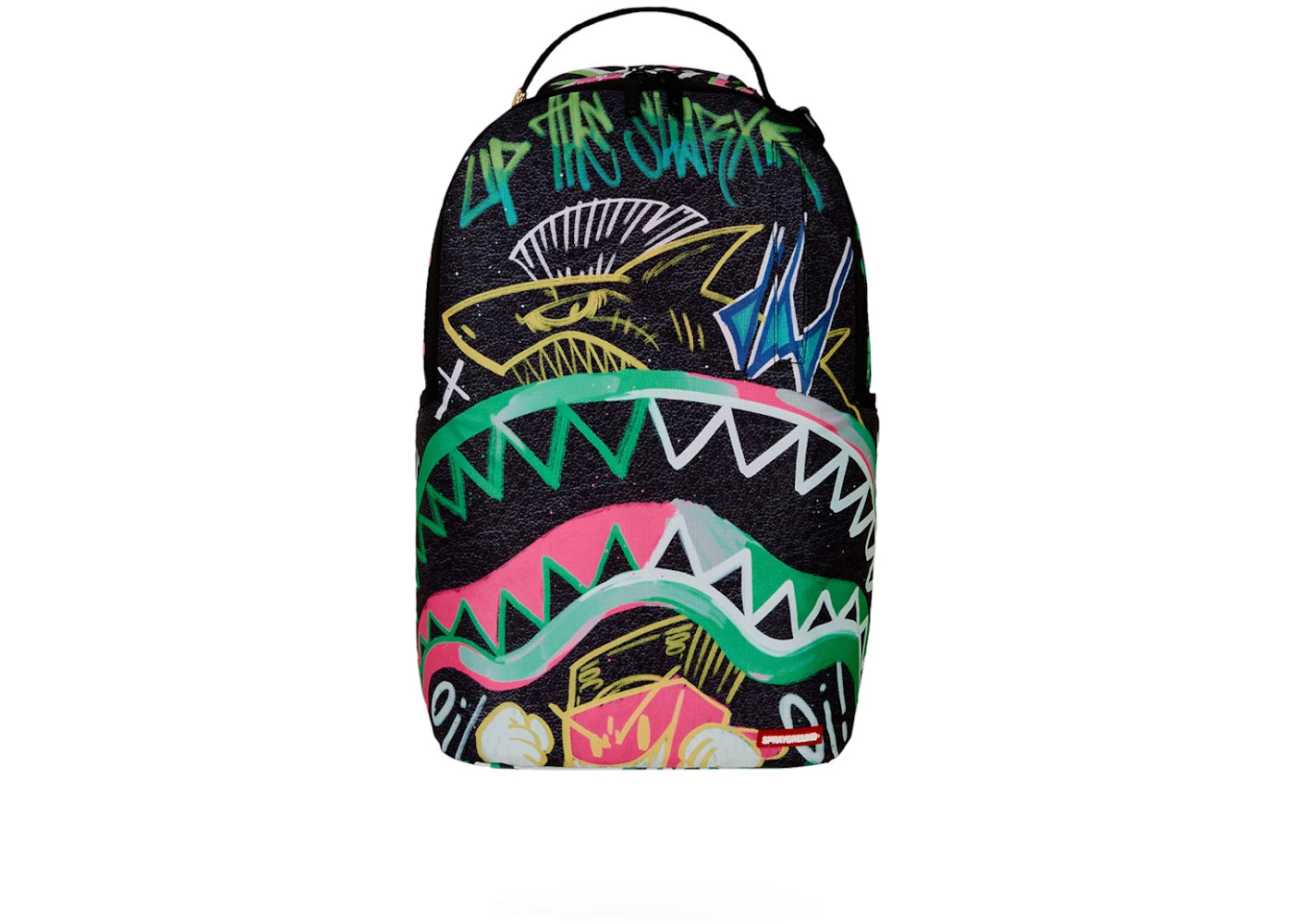 Sprayground Painted Punk DLXR Backpack Black Multicolor - vue 360