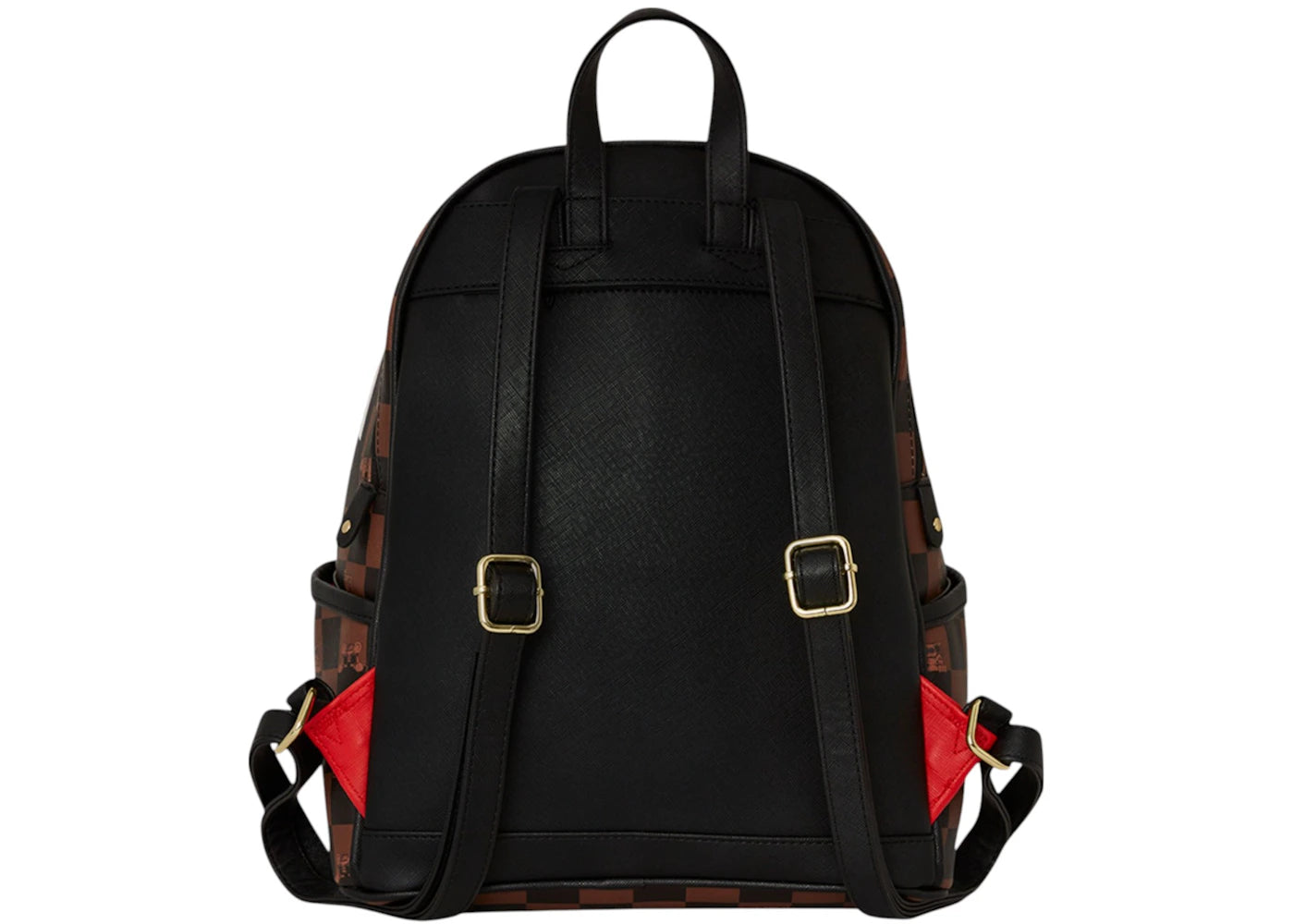 Sprayground Peeking Character Check Savage Backpack Black Brown - vue secondaire B