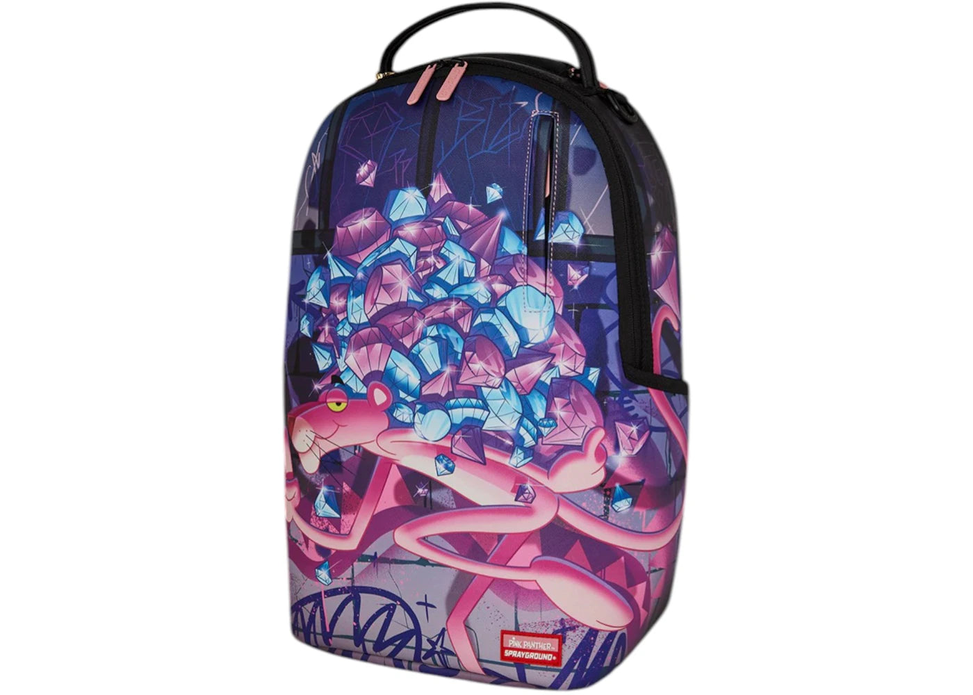 Sprayground Pink Panther Diamond Heist Backpack Multicolor - vue secondaire B