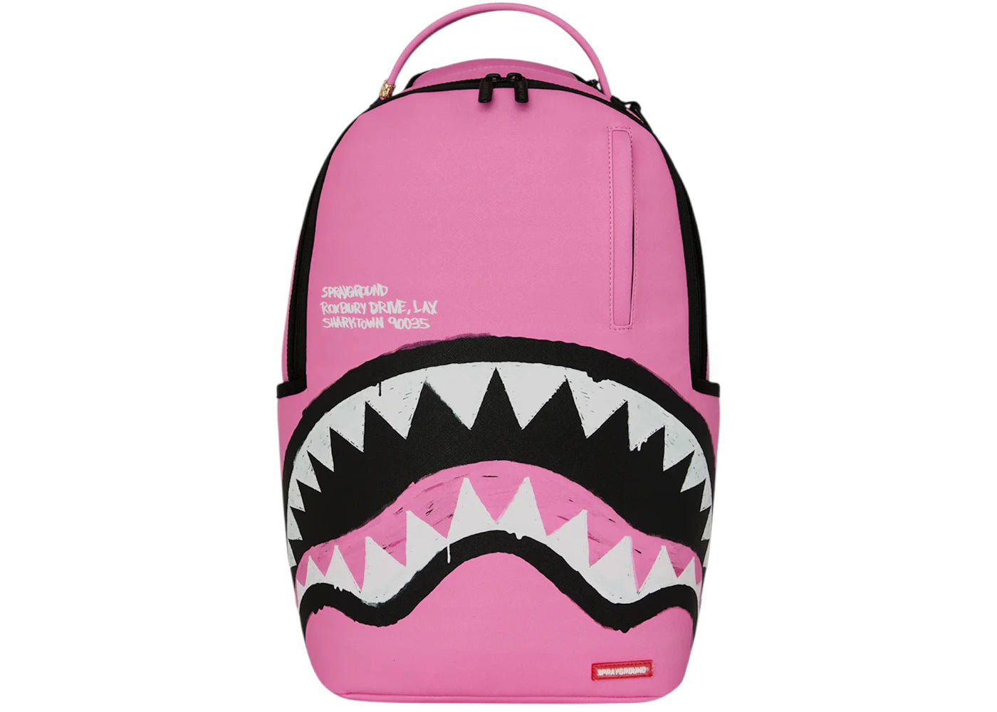 Sprayground Pink Shark Central Palace Backpack Pink - vue secondaire A