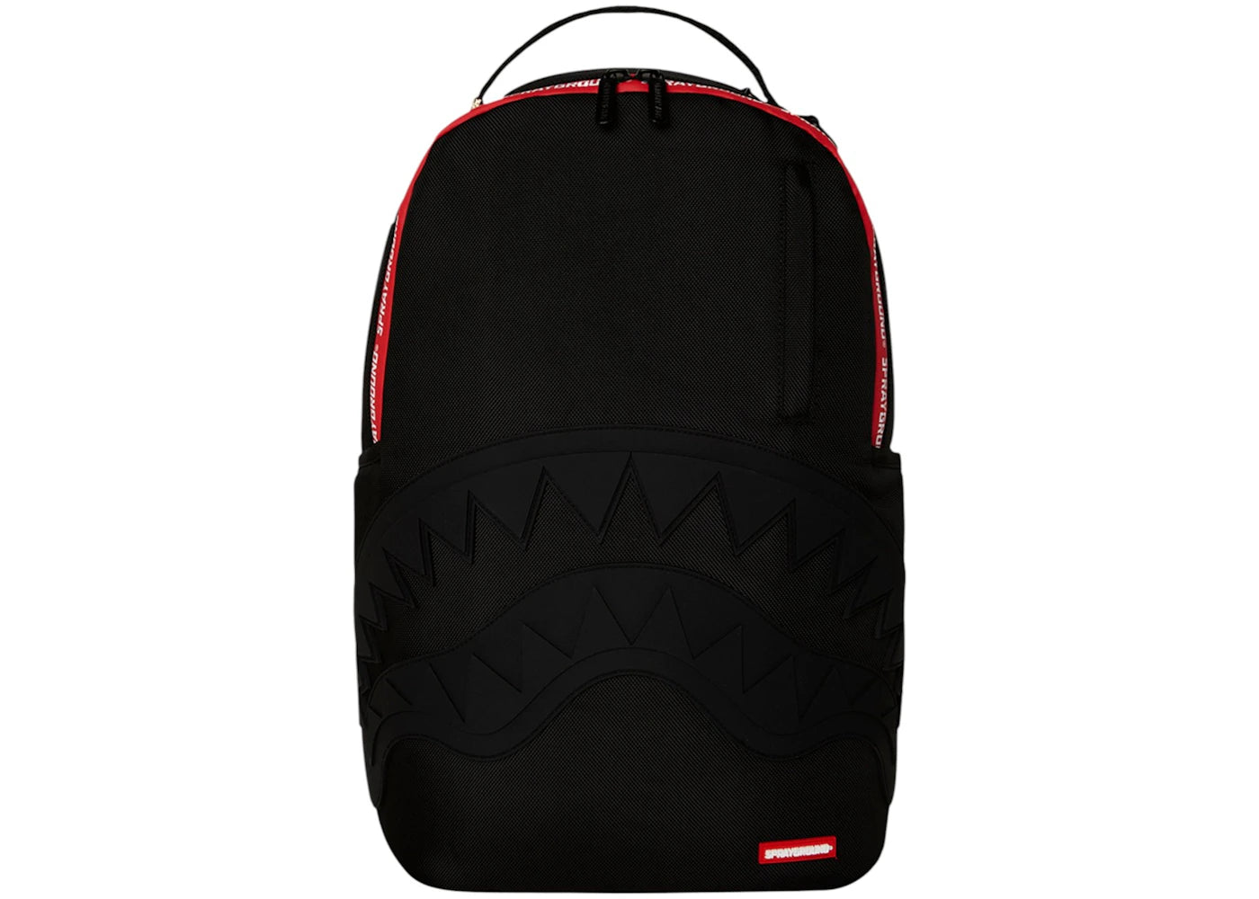 Sprayground Printed Zipper Shark DLXR Backpack Black - vue secondaire A