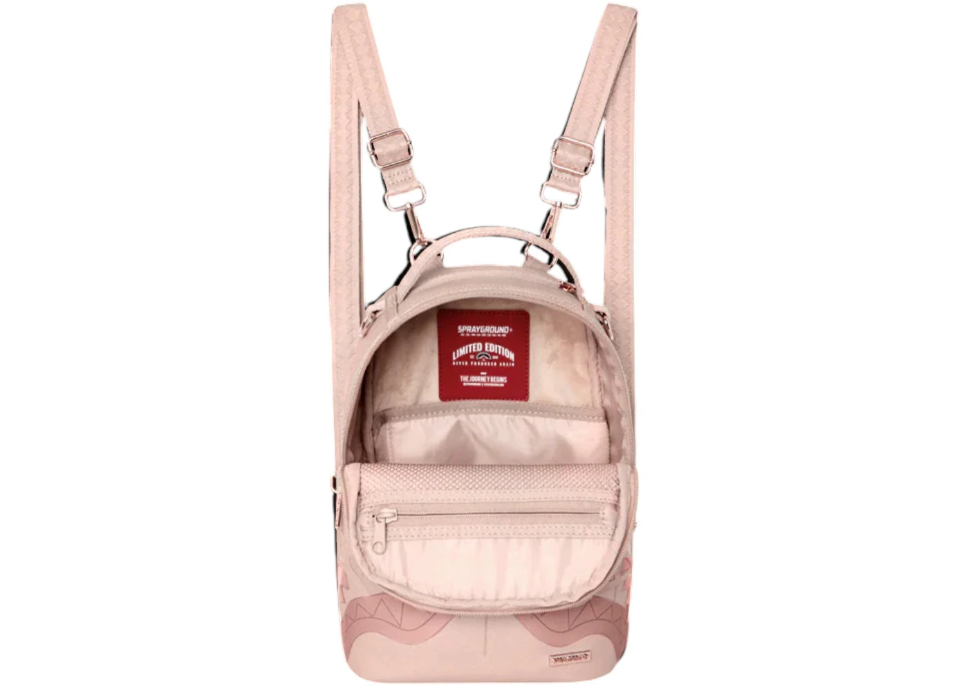Sprayground Shadow Sharks Rose Ghost Mini Backpack Multicolor - vue secondaire B