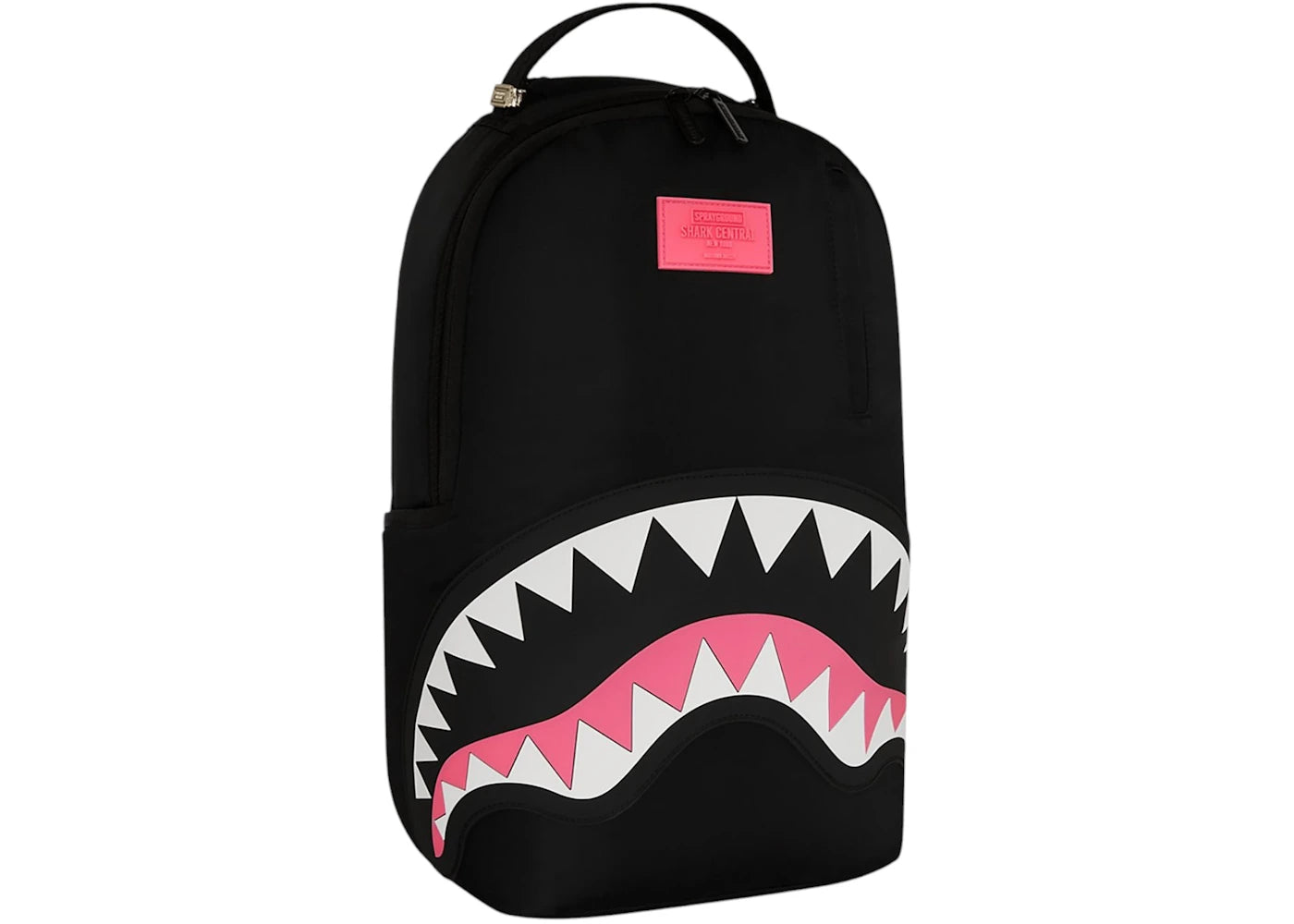 Sprayground Shark Central Rucksack Schwarz/Pink - vue secondaire A