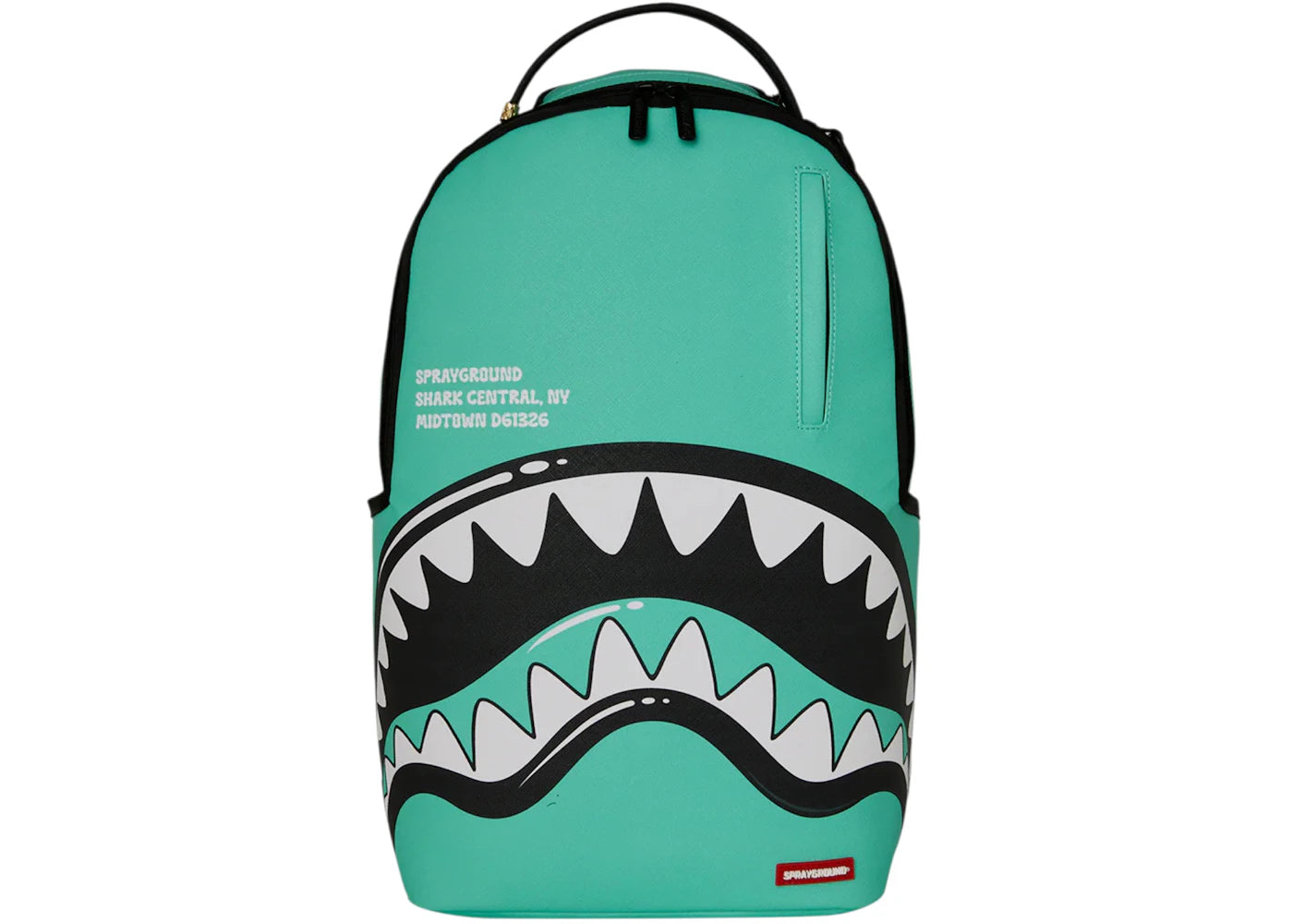 Sprayground Shark Central Bubble Shark Backpack Teal - vue 360
