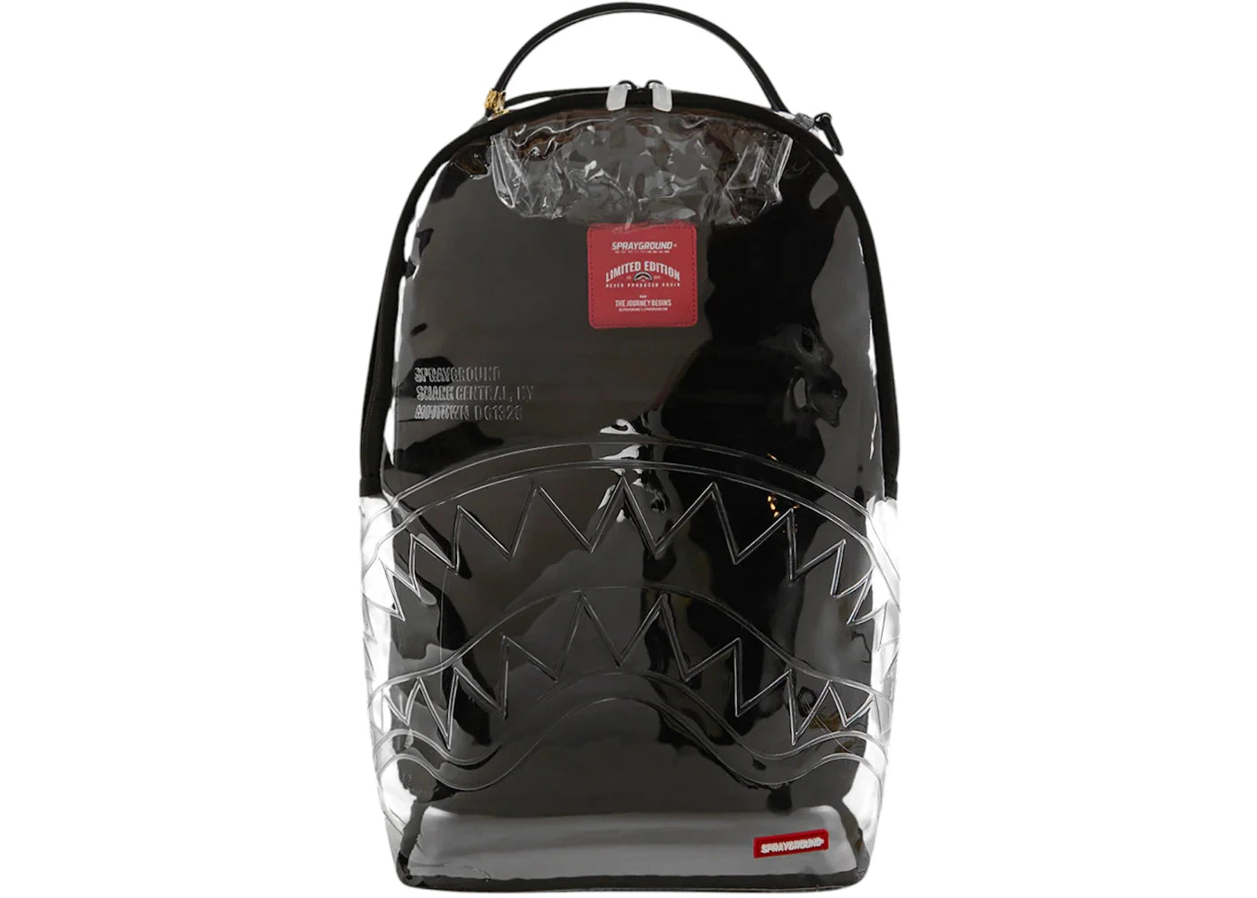 Sprayground Shark Central Clear Backpack Clear - vue secondaire A