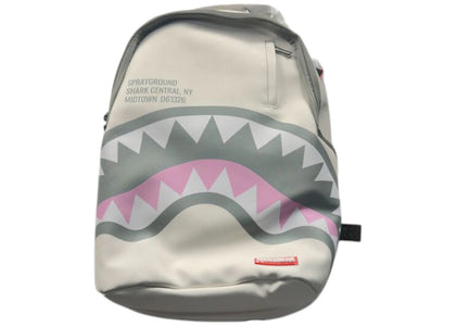 Sprayground Shark Central Rose DLXSV Backpack White/Black - authentic Sprayground product
