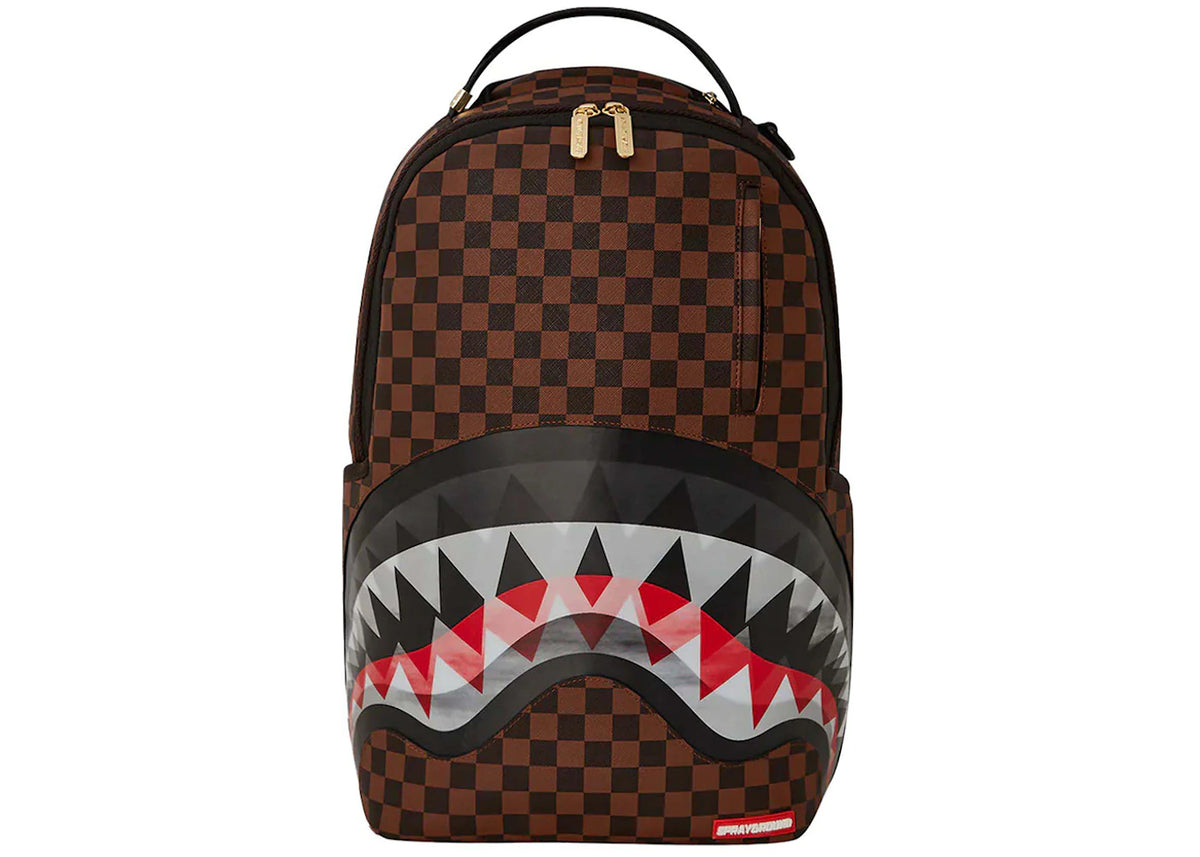 Sprayground Sharks In Paris Lenticular Chomp Backpack Brown - vue 360
