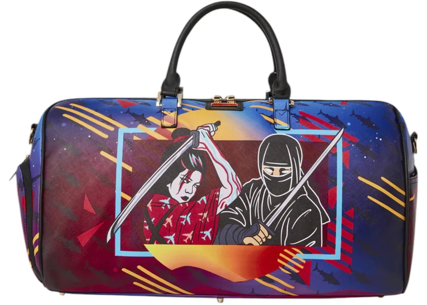 Sprayground Sharkuza Duffle Multicolor - vue 360