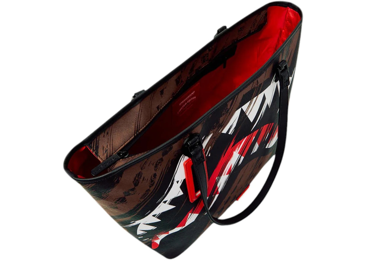 Sprayground Sprayground Smeared Grunge Duffle Bag Brown - vue secondaire B