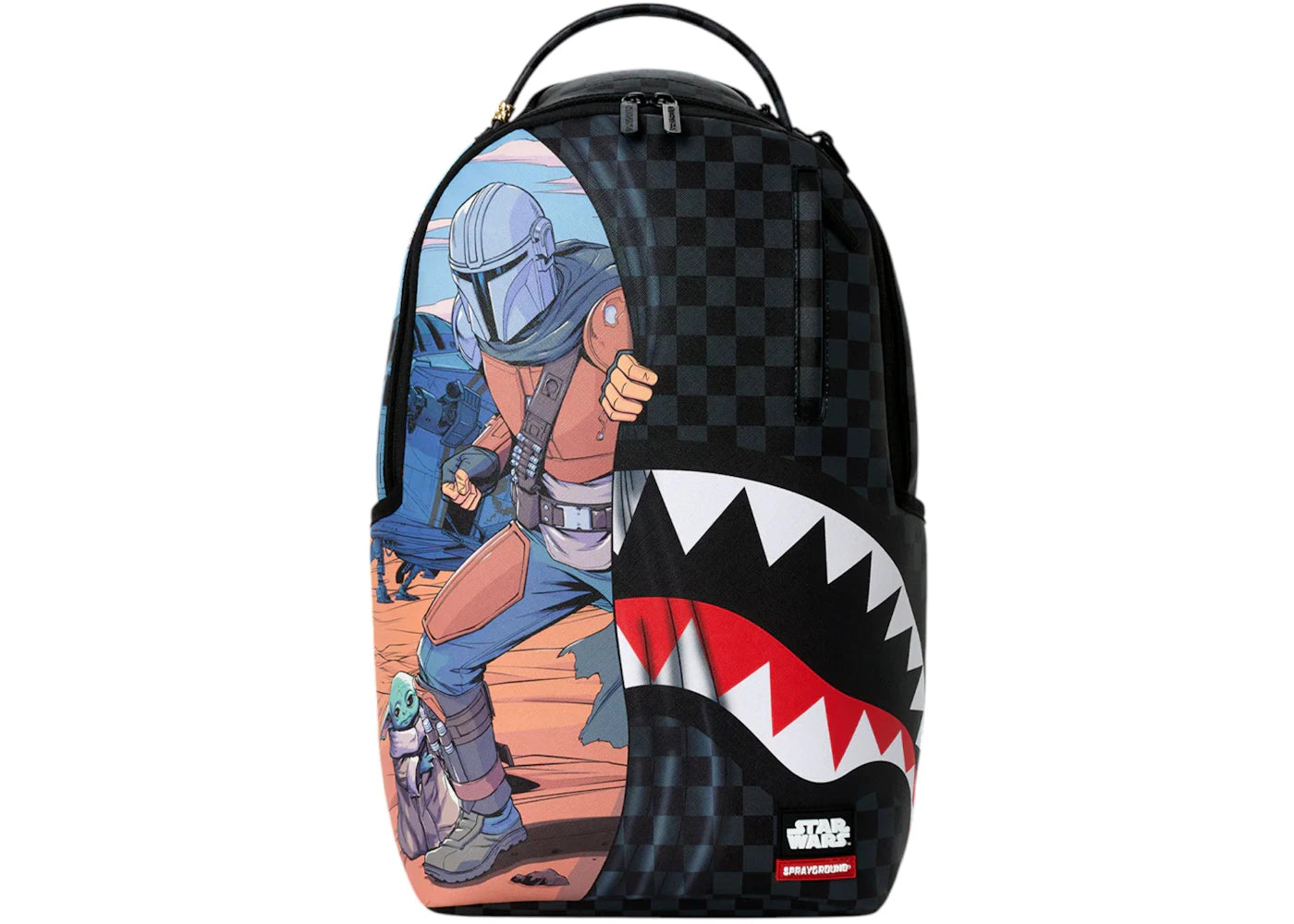 Sprayground Star Wars Mando Grogu Get To the Ship Backpack Multicolor - vue secondaire A
