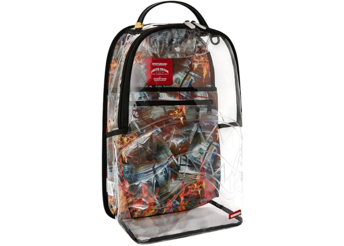 Sprayground Stay Up Clear Backpack Clear - vue secondaire B