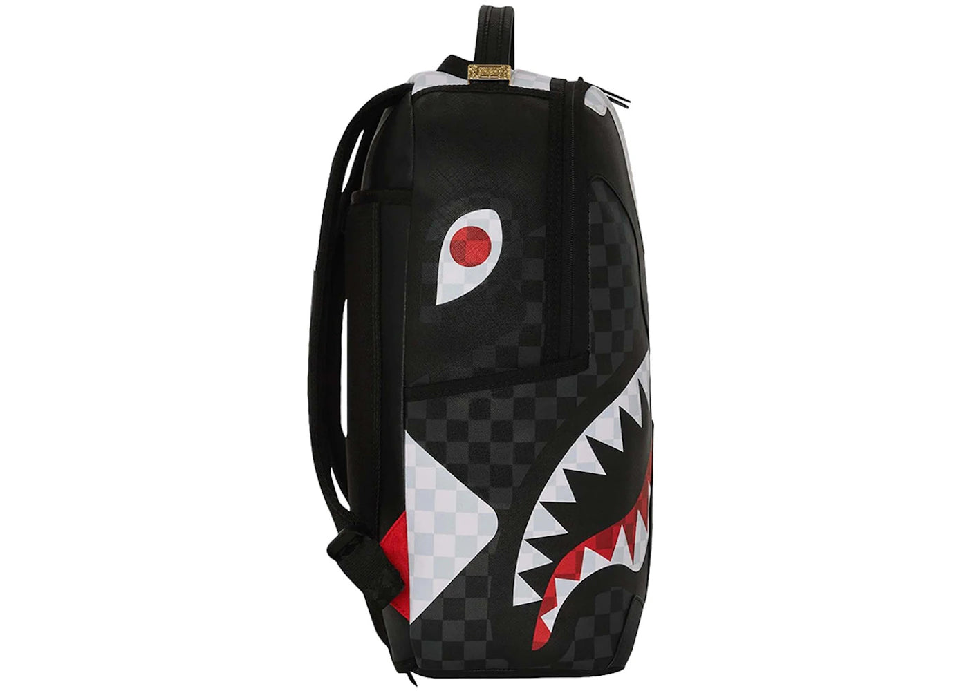 Sprayground Triple Decker Heir To The Throne Shark Rucksack Schwarz/Weiß/Grau - vue secondaire B