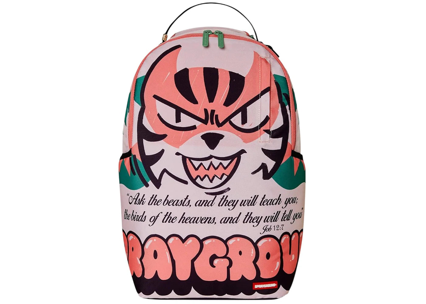Sprayground Untamed Tiger Face DLXR Backpack Pink - vue secondaire A